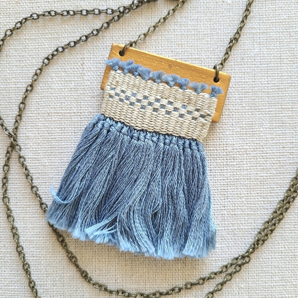 Twenty Two West Loom Block Necklace